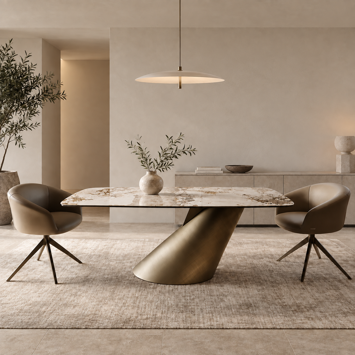 Aurelia sintered stone dining table