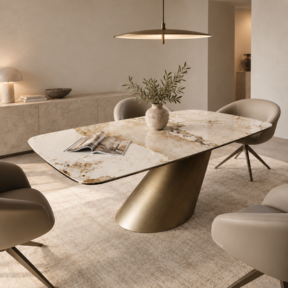 Aurelia Sintered Stone Dining Table, view 3