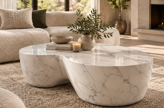 Organic Sculptural Statement Coffee Table, view 4